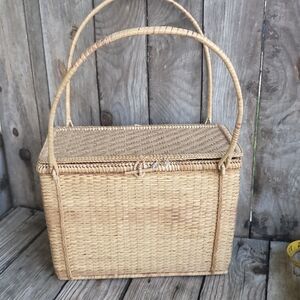 Woven Straw Handbag‎ Basket